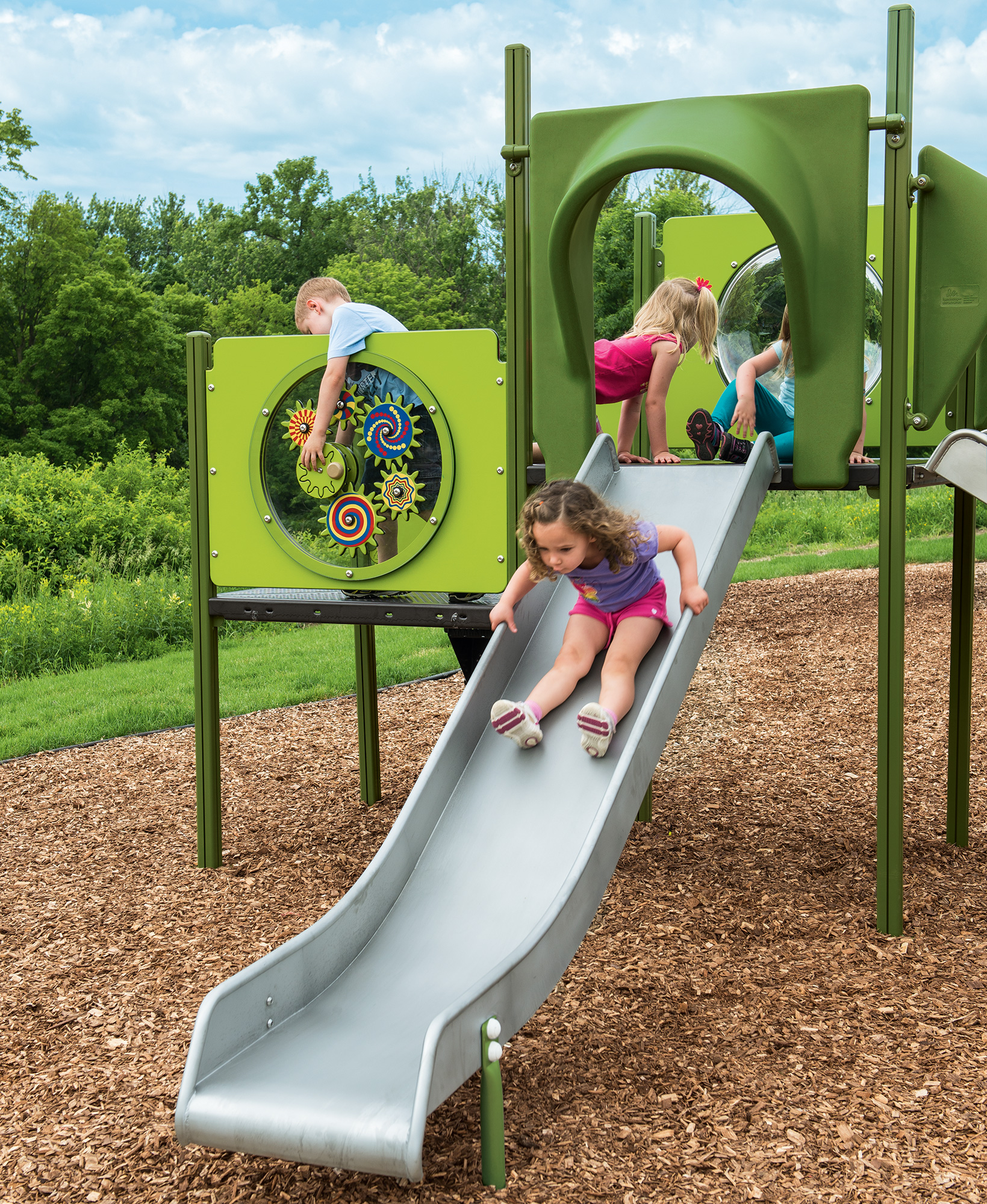 stainless steel childrens slide