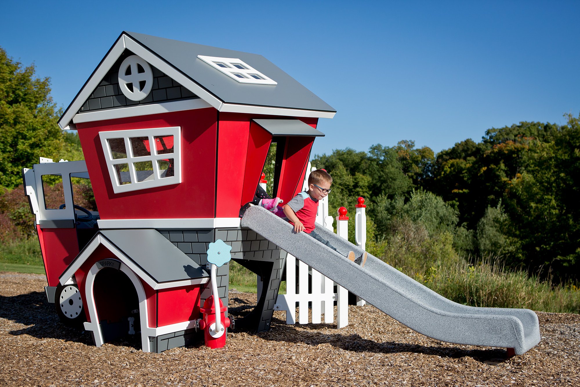 fire station playhouse outdoor