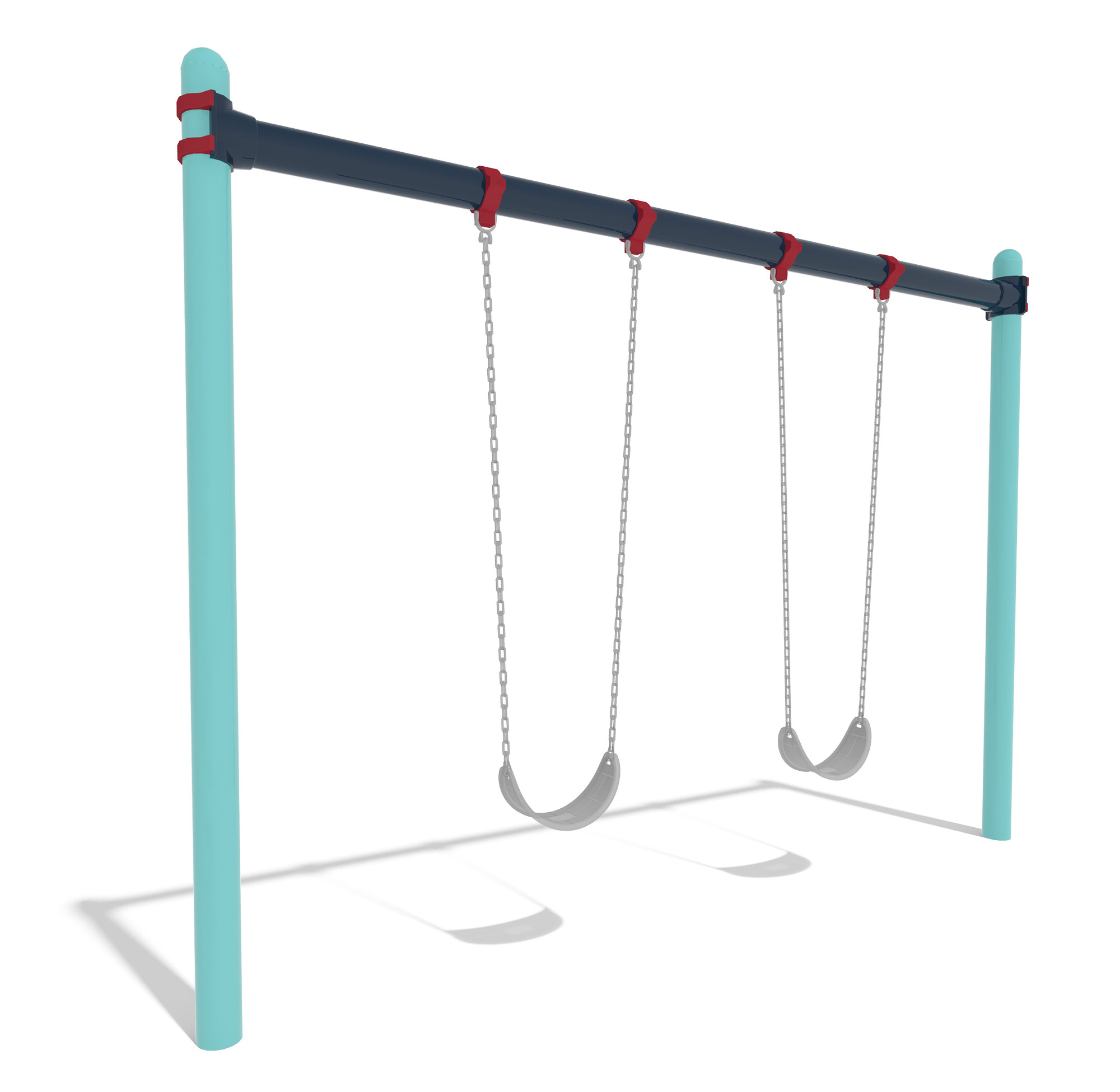 single swing set frame