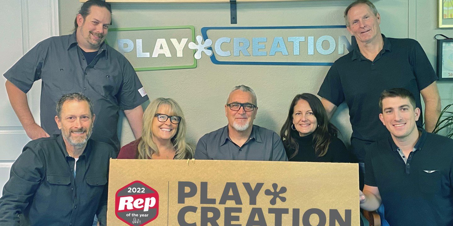 PlayCreation Named Landscape Structures’ 2022 Rep of the Year