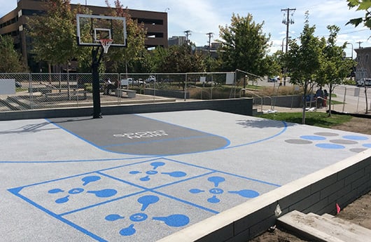 Sports Court with PebbleFlex® Surfacing