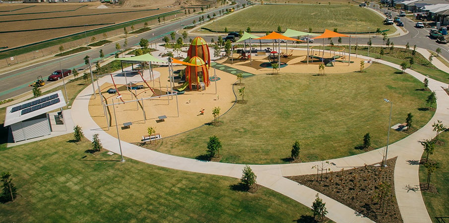 Faye Carr Park - Custom Rocket-shaped Playground