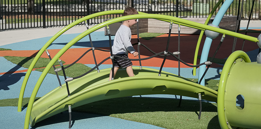 Julian B. Lane Riverfront Park - Colorful Playgrounds for all Ages