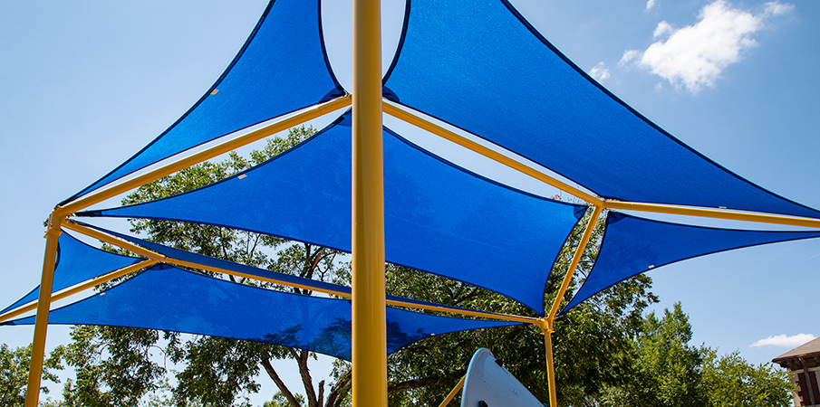 Trinity Basin Preparatory - School Playground with SkyWays® Shade