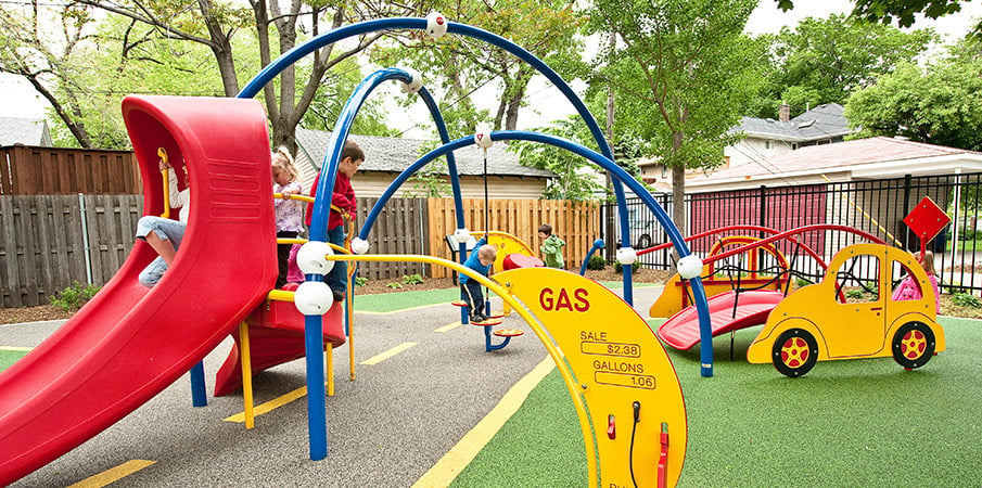 Wenonah Park - Car and Truck-Themed Playground